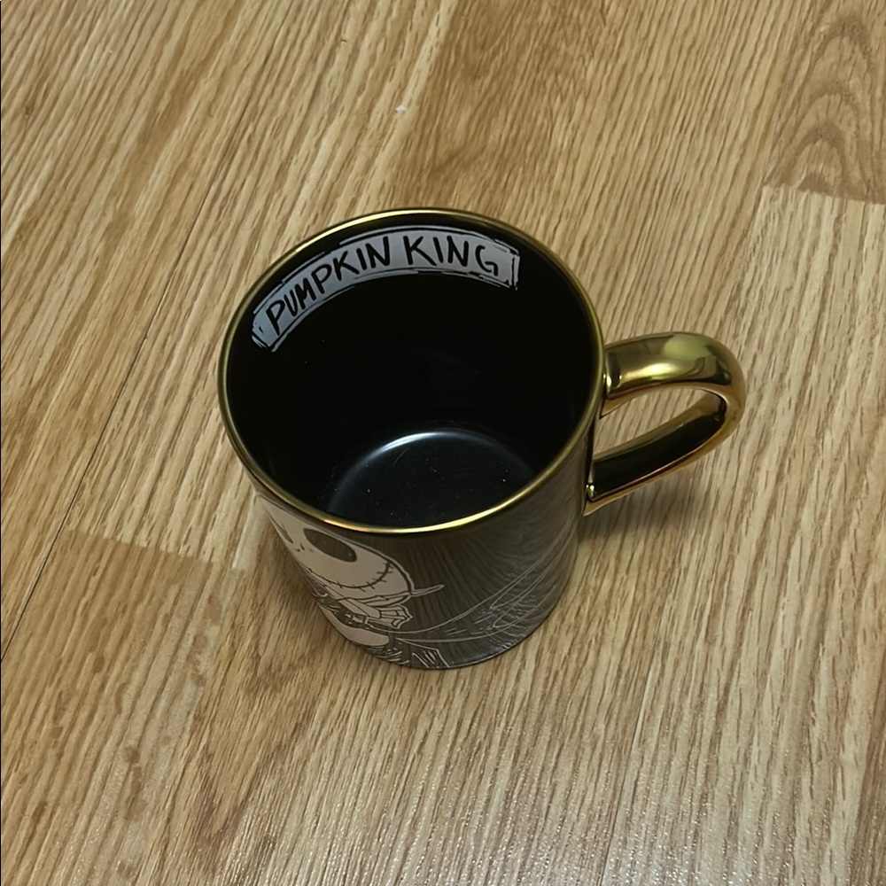 Pumpkin King Black and Gold Mug